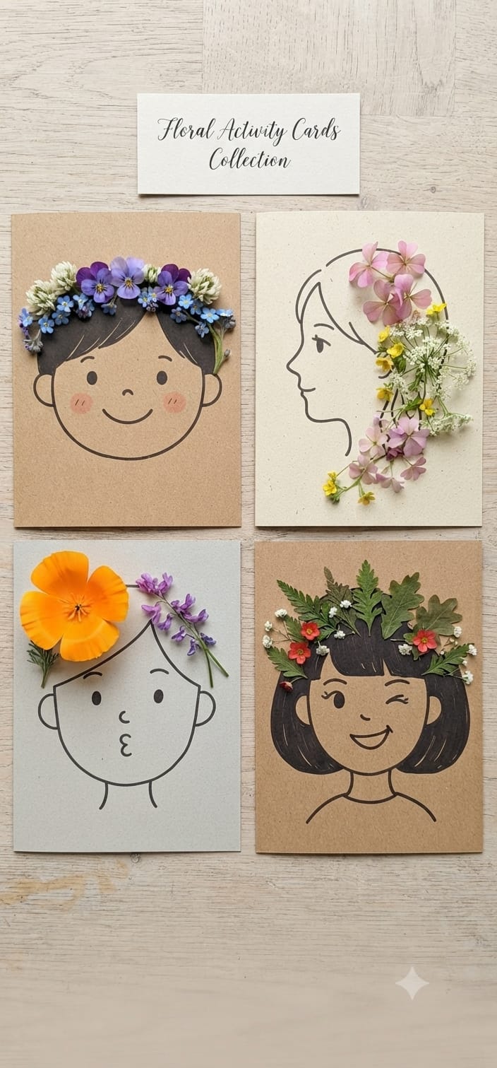 Floral Activity Cards